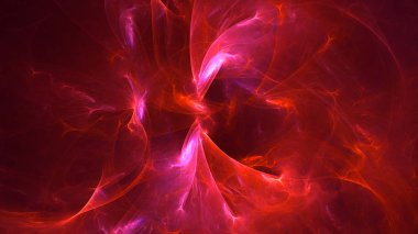 Soyut fraktal ışık arkaplanı 3 boyutlu oluşturuluyor