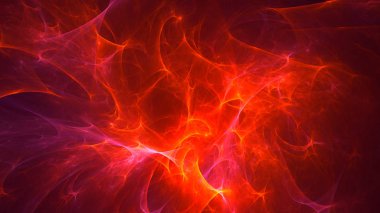 Soyut fraktal ışık arkaplanı 3 boyutlu oluşturuluyor