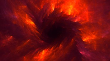 Soyut fraktal ışık arkaplanı 3 boyutlu oluşturuluyor