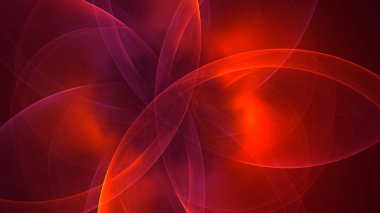 Soyut fraktal ışık arkaplanı 3 boyutlu oluşturuluyor