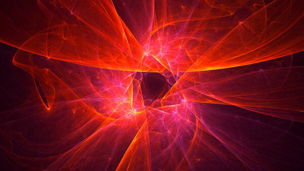 3D рендеринг абстрактного фрактального света