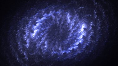 Soyut fraktal ışık arkaplanı 3 boyutlu oluşturuluyor