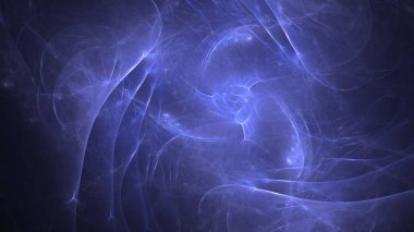 Soyut fraktal ışık arkaplanı 3 boyutlu oluşturuluyor