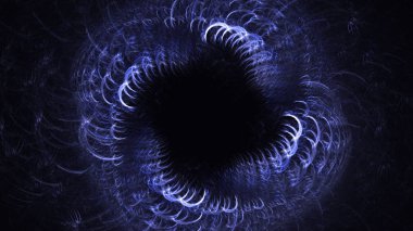 Soyut fraktal ışık arkaplanı 3 boyutlu oluşturuluyor