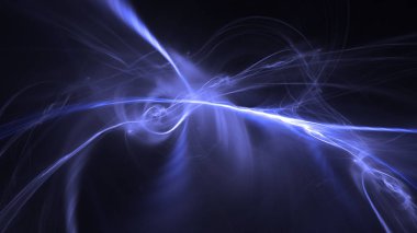 Soyut fraktal ışık arkaplanı 3 boyutlu oluşturuluyor