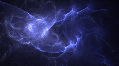 Soyut fraktal ışık arkaplanı 3 boyutlu oluşturuluyor