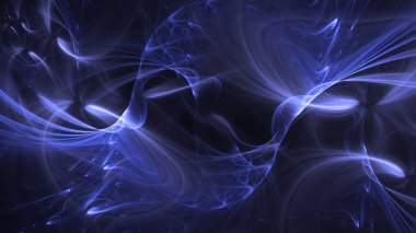 Soyut fraktal ışık arkaplanı 3 boyutlu oluşturuluyor