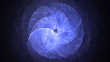 Soyut fraktal ışık arkaplanı 3 boyutlu oluşturuluyor