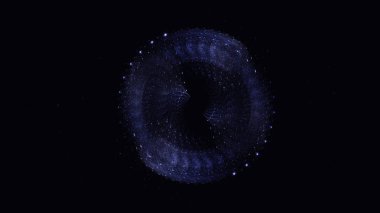 Soyut fraktal ışık arkaplanı 3 boyutlu oluşturuluyor