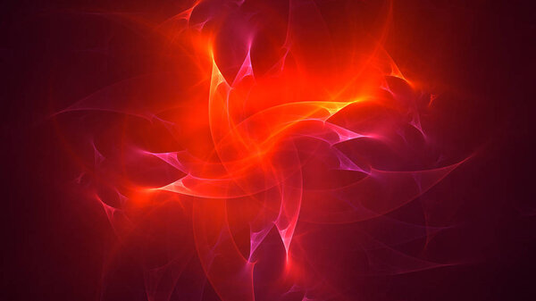 3D rendering abstract fractal light background