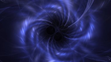 Soyut fraktal ışık arkaplanı 3 boyutlu oluşturuluyor