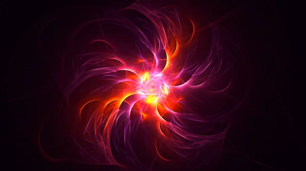 Rendering Abstract Fractal Light Background — Stock Photo, Image