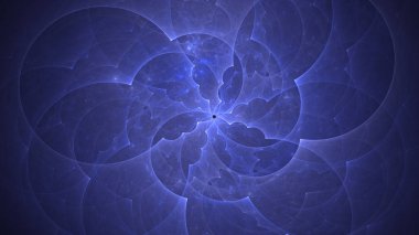 Soyut fraktal ışık arkaplanı 3 boyutlu oluşturuluyor
