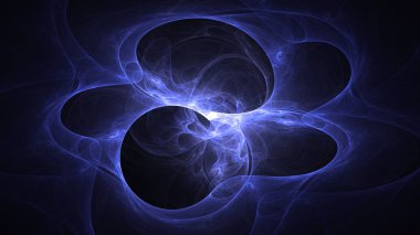 Soyut fraktal ışık arkaplanı 3 boyutlu oluşturuluyor