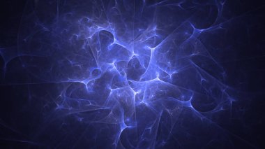 Soyut fraktal ışık arkaplanı 3 boyutlu oluşturuluyor