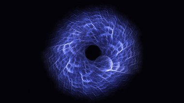 Soyut fraktal ışık arkaplanı 3 boyutlu oluşturuluyor