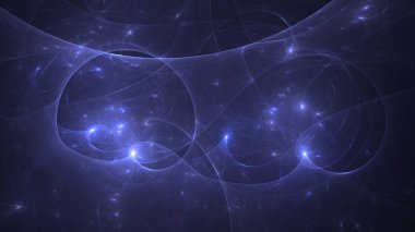 Soyut fraktal ışık arkaplanı 3 boyutlu oluşturuluyor