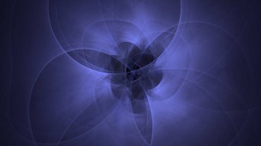 Soyut fraktal ışık arkaplanı 3 boyutlu oluşturuluyor