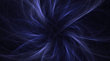 Soyut fraktal ışık arkaplanı 3 boyutlu oluşturuluyor