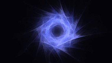 Soyut fraktal ışık arkaplanı 3 boyutlu oluşturuluyor