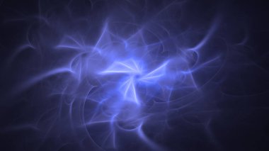 Soyut fraktal ışık arkaplanı 3 boyutlu oluşturuluyor