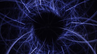 Soyut fraktal ışık arkaplanı 3 boyutlu oluşturuluyor
