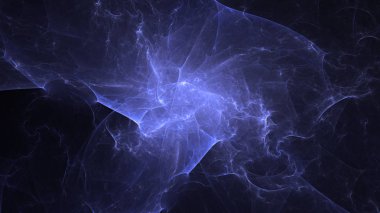 Soyut fraktal ışık arkaplanı 3 boyutlu oluşturuluyor