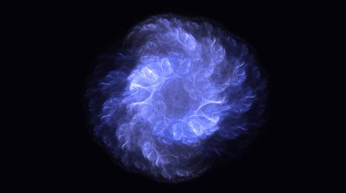 Soyut fraktal ışık arkaplanı 3 boyutlu oluşturuluyor