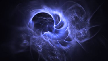 Soyut fraktal ışık arkaplanı 3 boyutlu oluşturuluyor