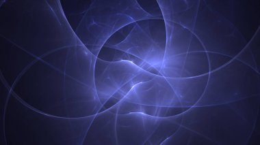 Soyut fraktal ışık arkaplanı 3 boyutlu oluşturuluyor