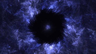 Soyut fraktal ışık arkaplanı 3 boyutlu oluşturuluyor