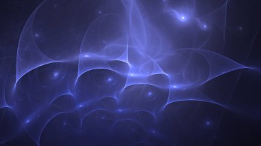 Soyut fraktal ışık arkaplanı 3 boyutlu oluşturuluyor