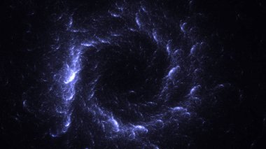 Soyut fraktal ışık arkaplanı 3 boyutlu oluşturuluyor