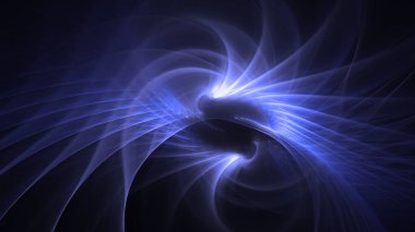 Soyut fraktal ışık arkaplanı 3 boyutlu oluşturuluyor