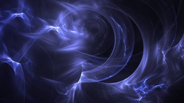 Soyut fraktal ışık arkaplanı 3 boyutlu oluşturuluyor