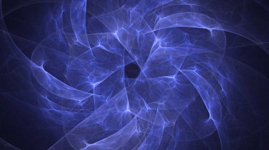 Soyut fraktal ışık arkaplanı 3 boyutlu oluşturuluyor