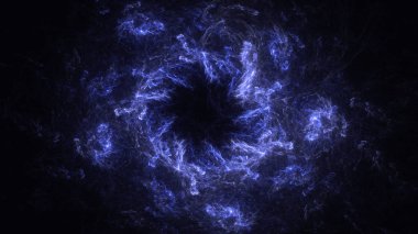 Soyut fraktal ışık arkaplanı 3 boyutlu oluşturuluyor