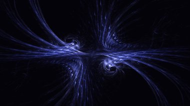 Soyut fraktal ışık arkaplanı 3 boyutlu oluşturuluyor