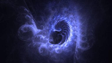 Soyut fraktal ışık arkaplanı 3 boyutlu oluşturuluyor