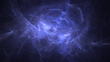 Soyut fraktal ışık arkaplanı 3 boyutlu oluşturuluyor