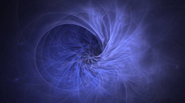 Soyut fraktal ışık arkaplanı 3 boyutlu oluşturuluyor