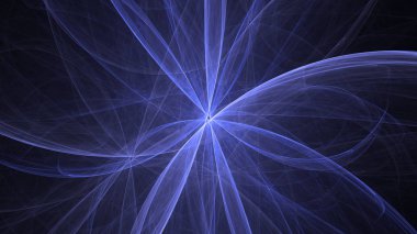 Soyut fraktal ışık arkaplanı 3 boyutlu oluşturuluyor
