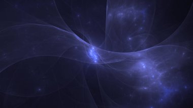 Soyut fraktal ışık arkaplanı 3 boyutlu oluşturuluyor