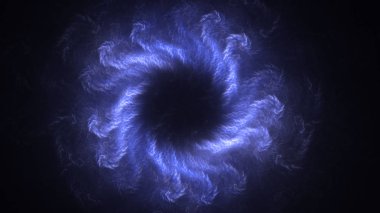 Soyut fraktal ışık arkaplanı 3 boyutlu oluşturuluyor