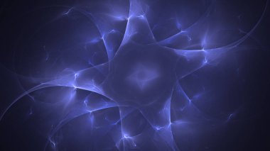 Soyut fraktal ışık arkaplanı 3 boyutlu oluşturuluyor