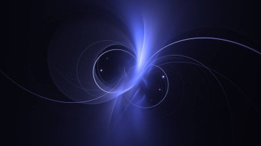 Soyut fraktal ışık arkaplanı 3 boyutlu oluşturuluyor