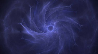 Soyut fraktal ışık arkaplanı 3 boyutlu oluşturuluyor