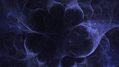 Soyut fraktal ışık arkaplanı 3 boyutlu oluşturuluyor