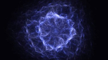 Soyut fraktal ışık arkaplanı 3 boyutlu oluşturuluyor