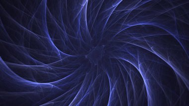 Soyut fraktal ışık arkaplanı 3 boyutlu oluşturuluyor
